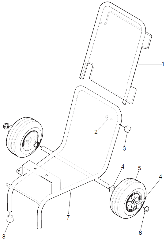 EP2300 Lowboy Cart Assembly Parts